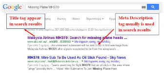Title Tag and Meta Description Example in Google Search